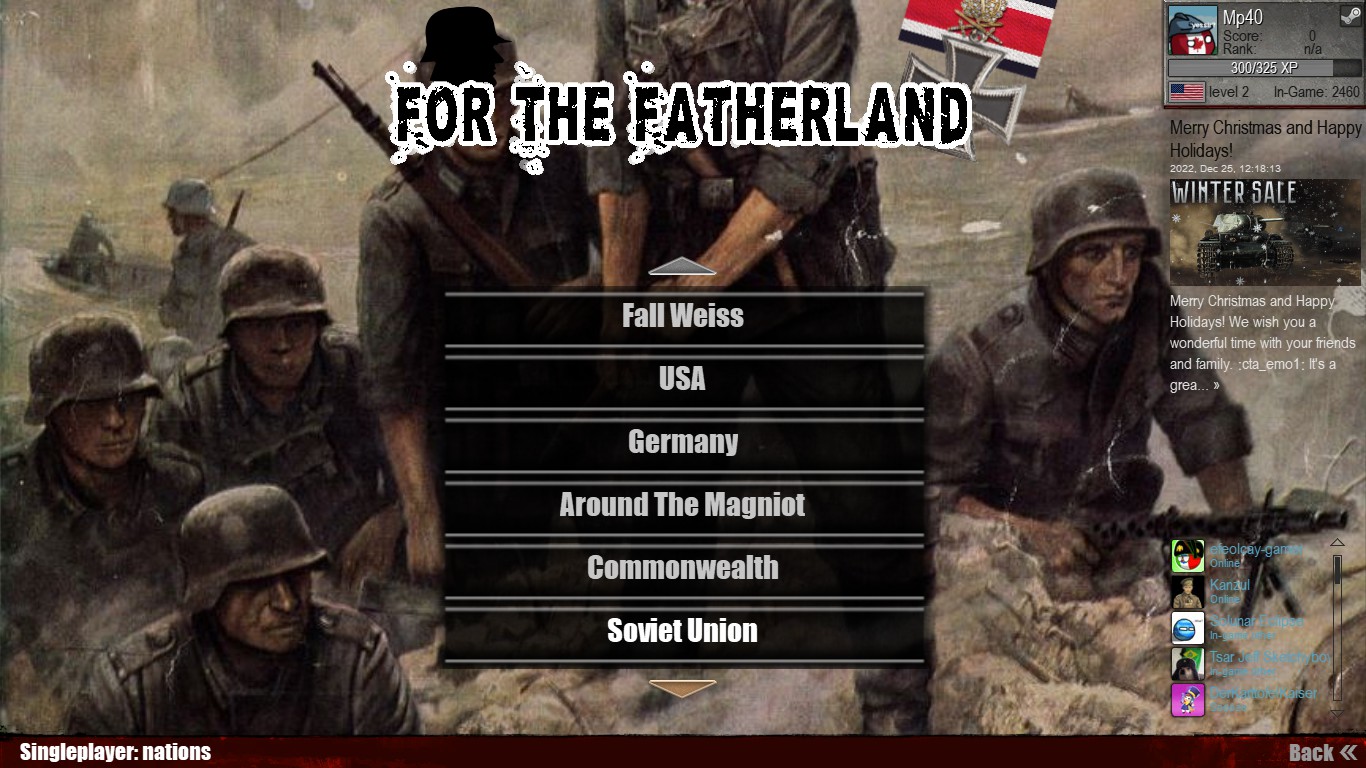 For The Fatherland v0.7 - В тылу врага: Штурм 2 / Одиночные миссии