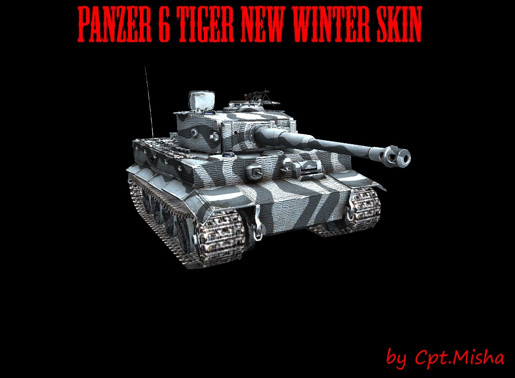 Panzer 6 Tiger with new winter skin Panzer 6 Tiger with new winter skin