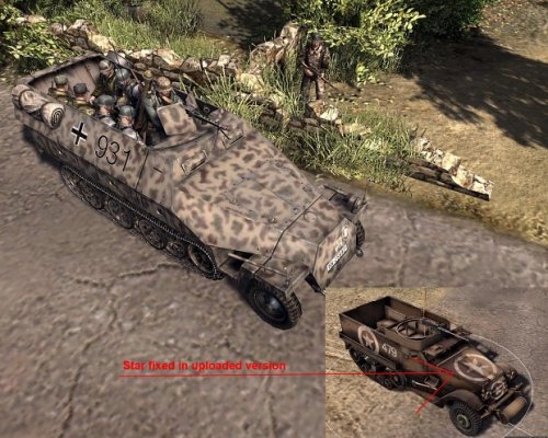 Текстуры для М3 и Sdkfz 251