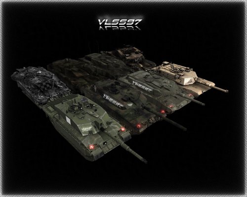 Challenger2, Leopard2a6, Leopard2a7, M1A2